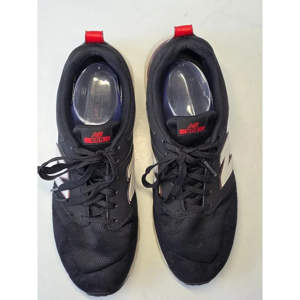 New Balance‎ 009 Men's Sneakers Size 12 D Black White Red Athletic Running Shoes